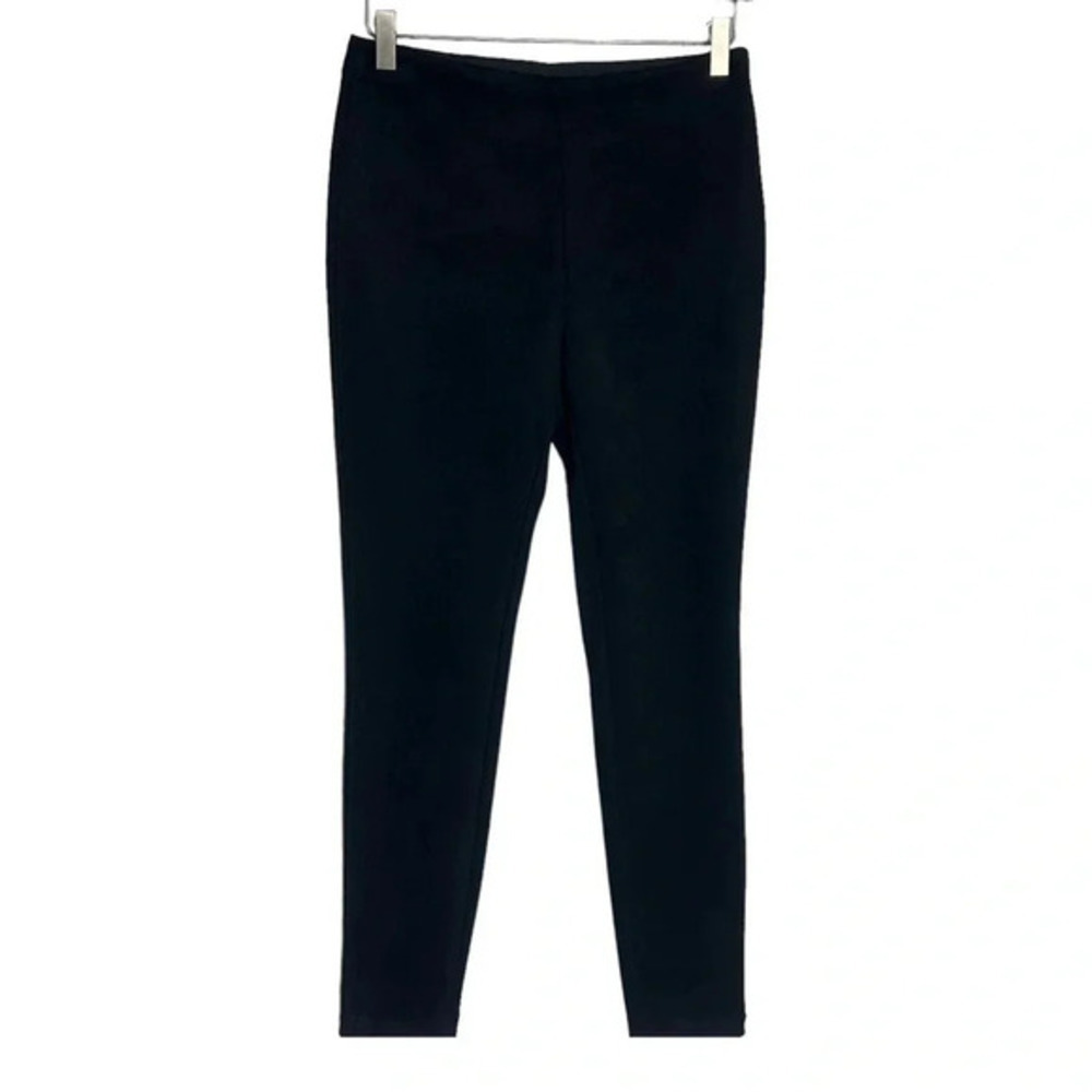 Catherine Malandrino Faux Leather Leggings S Black High Rise Stretch Skinny Pant
